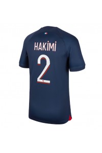 Fotbalové Dres Paris Saint-Germain Achraf Hakimi #2 Domácí Oblečení 2023-24 Krátký Rukáv